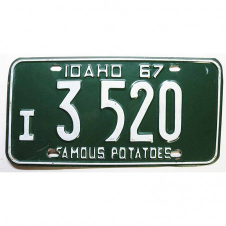Plaque d Immatriculation USA - Idaho 1967 ( 1270 )