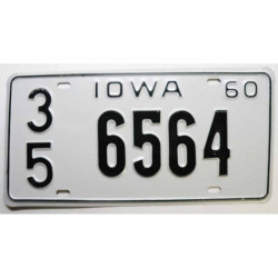 Plaque d Immatriculation USA - Iowa 1960 ( 899 )