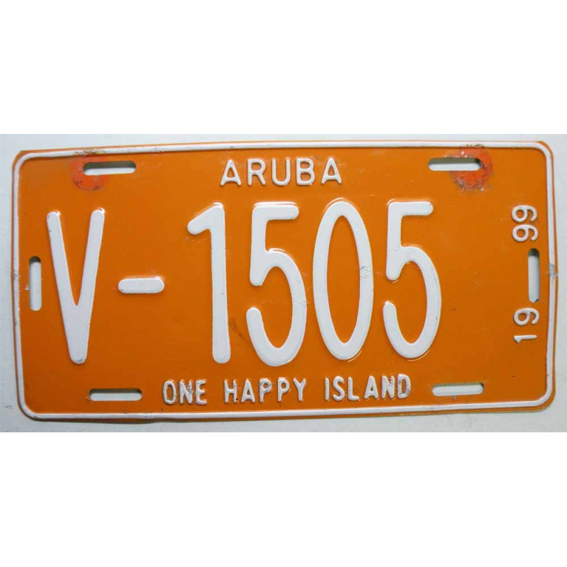 Plaque d Immatriculation Aruba 1999 ( 1268 )