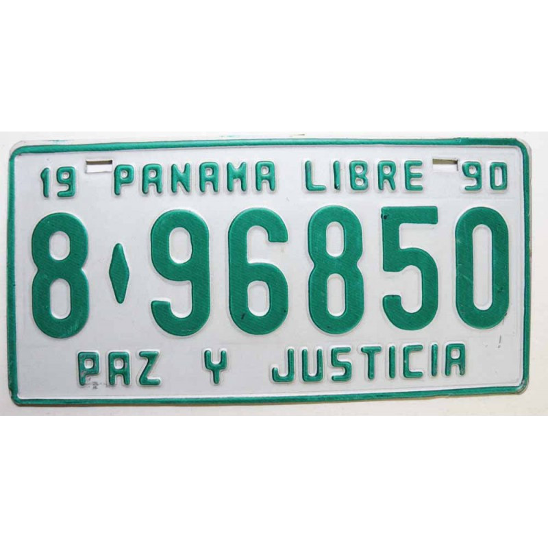 Plaque d Immatriculation Panama 1990 ( 694 )