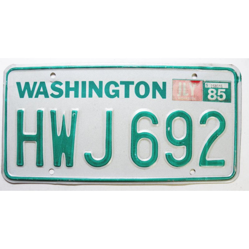 Plaque d Immatriculation USA - Washington 1985 ( 529 )