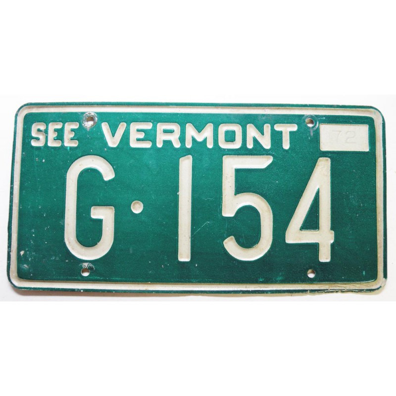 Plaque d Immatriculation USA - Vermont 1972 ( 222 )