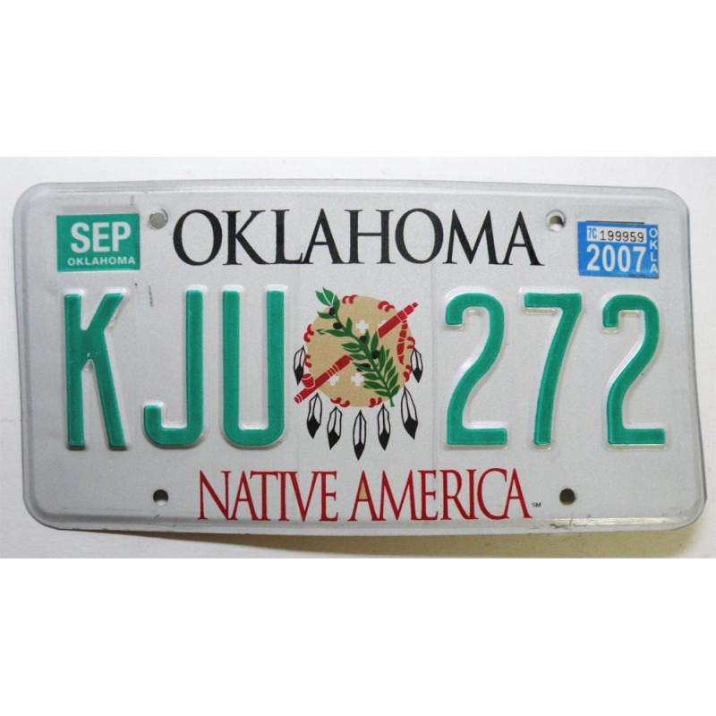 Plaque d Immatriculation USA - Oklahoma 2007 ( 794 )