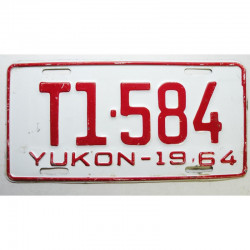 Plaque d Immatriculation Canada Yukon 1964 ( 697 )