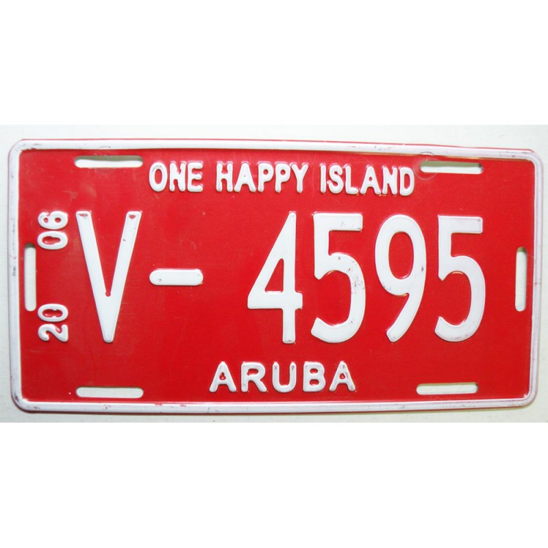 Plaque d Immatriculation Aruba 2006 ( 1272 )