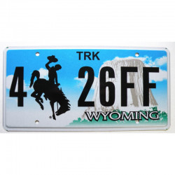 Plaque d Immatriculation USA - Wyoming ( 1223 )