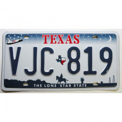 Plaque d Immatriculation USA - Texas ( 607 )