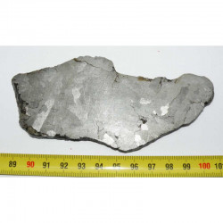 Tranche polis de Meteorite Campo del Cielo avec structures de Widmanstätten ( 180 grs - 016 )