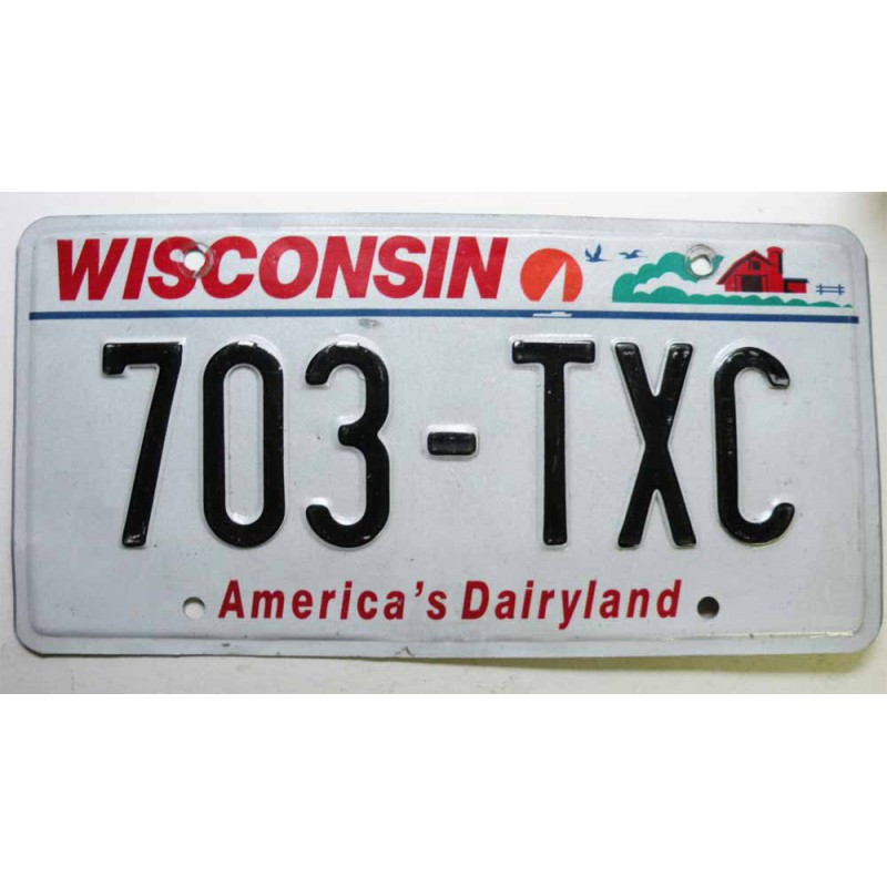 Plaque d Immatriculation USA - Wisconsin ( 539 )