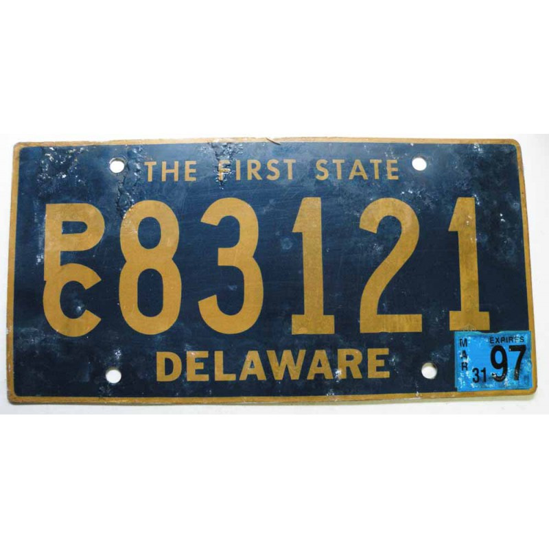Plaque d Immatriculation USA - Delaware 1997 ( 300 )