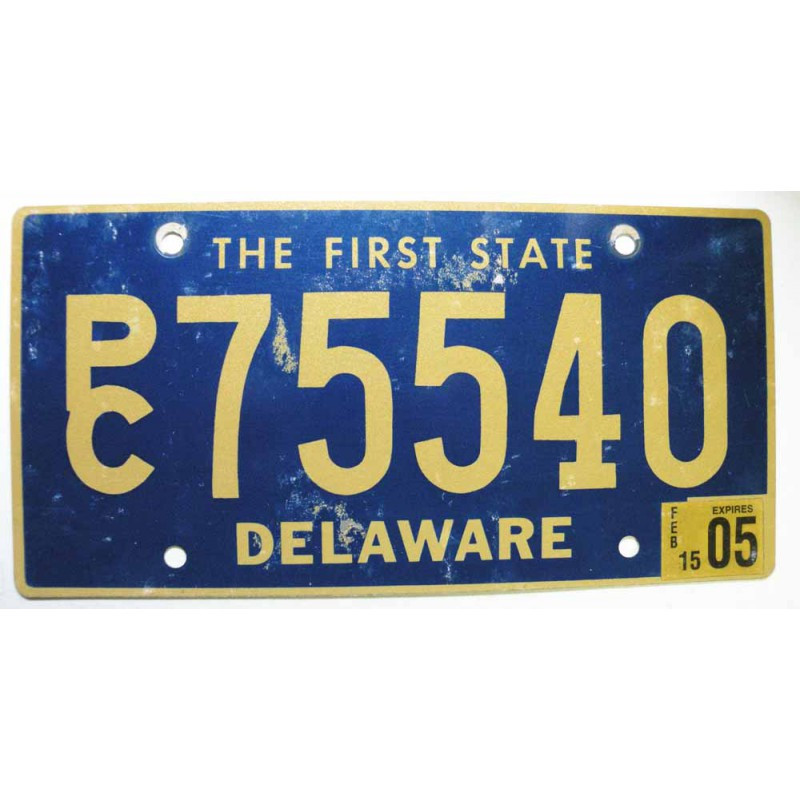 Plaque d Immatriculation USA - Delaware 2005 ( 414 )