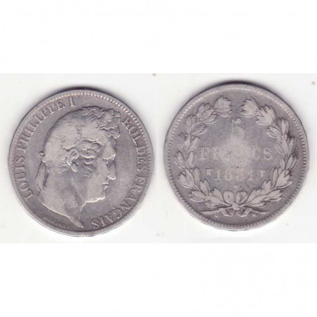 5 francs Louis Philippe 1831 W Argent ( 002 )