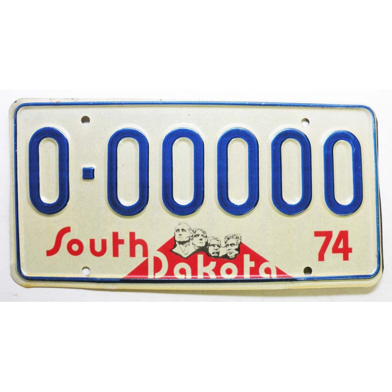 Plaque d Immatriculation USA - South Dakota 1974 ( 605 )
