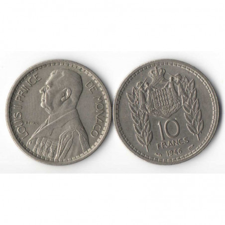 10 Francs 1946 Monaco Louis II