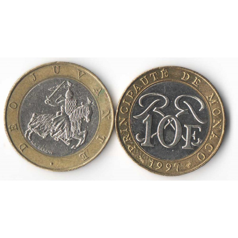 10 Francs 1997 Monaco Rainier III