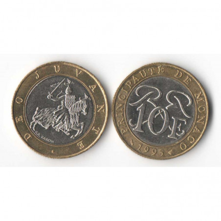 10 Francs 1995 Monaco Rainier III