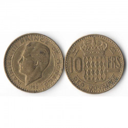 10 Francs 1950 Monaco Rainier III
