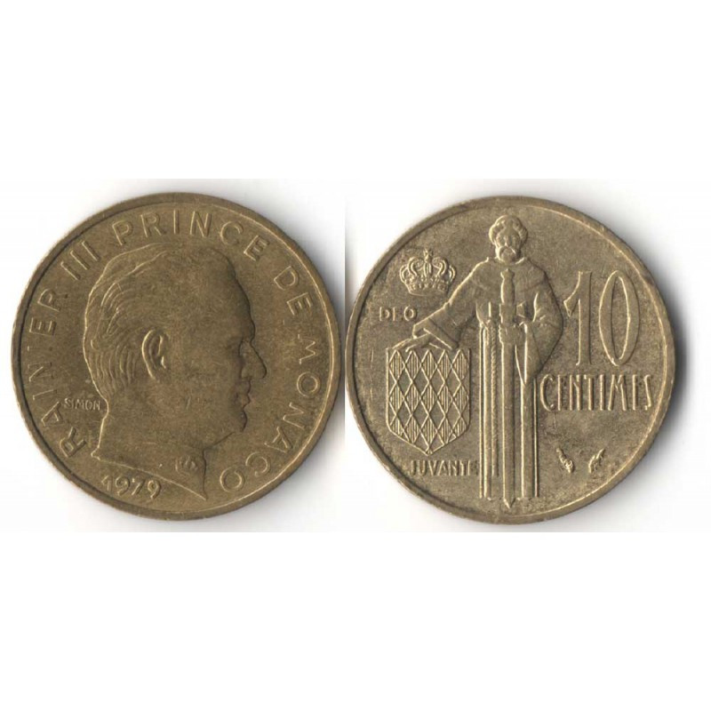 10 cents 1979 Monaco Rainier III