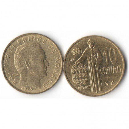 10 cents 1978 Monaco Rainier III
