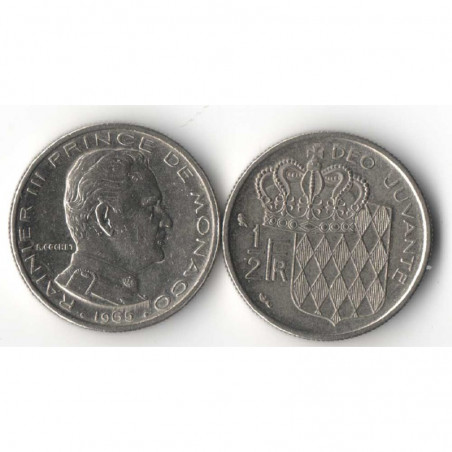 1/2 Francs 1965 Monaco Rainier III