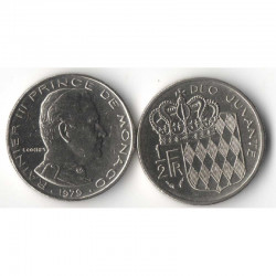 1/2 Francs 1979 Monaco Rainier III