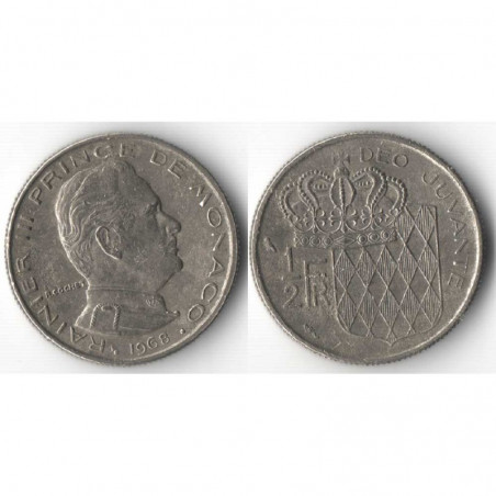 1/2 Francs 1968 Monaco Rainier III