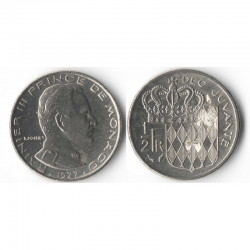 1/2 Francs 1977 Monaco Rainier III