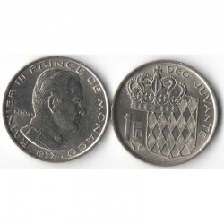 1 Francs 1975 Monaco Rainier III