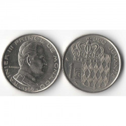 1 Francs 1966 Monaco Rainier III
