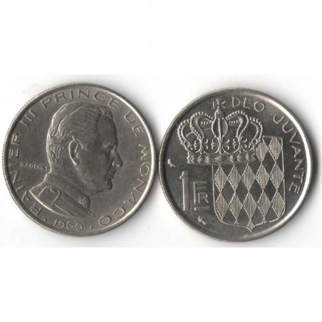 1 Francs 1960 Monaco Rainier III