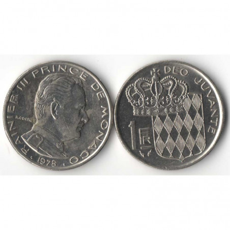 1 Francs 1978 Monaco Rainier III