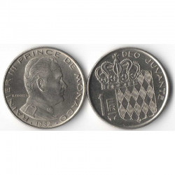 1 Francs 1982 Monaco Rainier III
