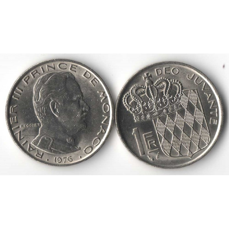 1 Francs 1976 Monaco Rainier III
