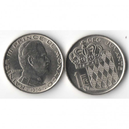 1 Francs 1976 Monaco Rainier III