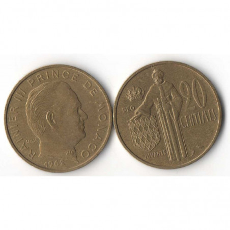 20 cents 1962 Monaco Rainier III