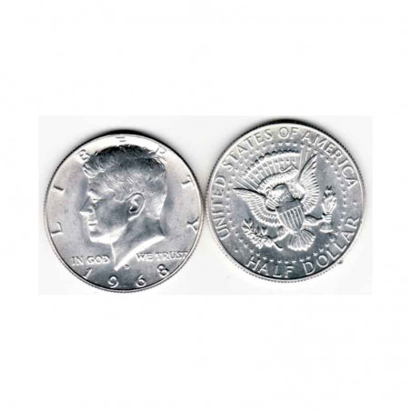 half Dollar Argent USA 1968