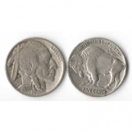 5 cents Nickel - USA Buffalo Indian Head 1936
