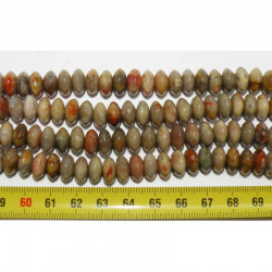 Lot de 10 perles en Coprolite de Dinosaure ( USA - 002 )