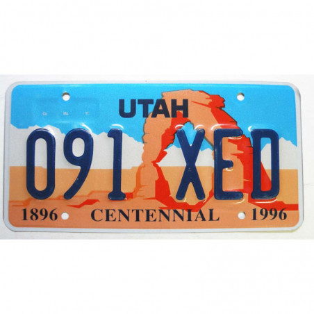 Plaque d Immatriculation USA - Utah ( 170 )