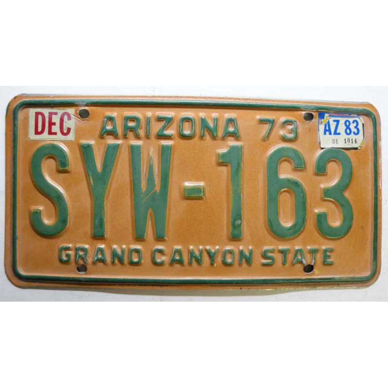 Plaque d Immatriculation USA - Arizona - 1983 ( 355 )