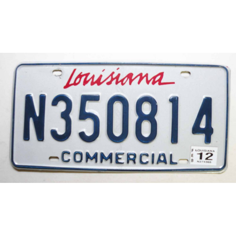 Plaque d Immatriculation USA - Louisiana - 2012 ( 677 )