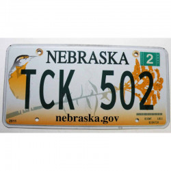 Plaque d Immatriculation USA - Nebraska avec vignette 2007 ( 1312 )