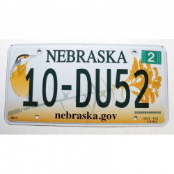 Plaque d Immatriculation USA - Nebraska avec vignette 2007 ( 1311 )