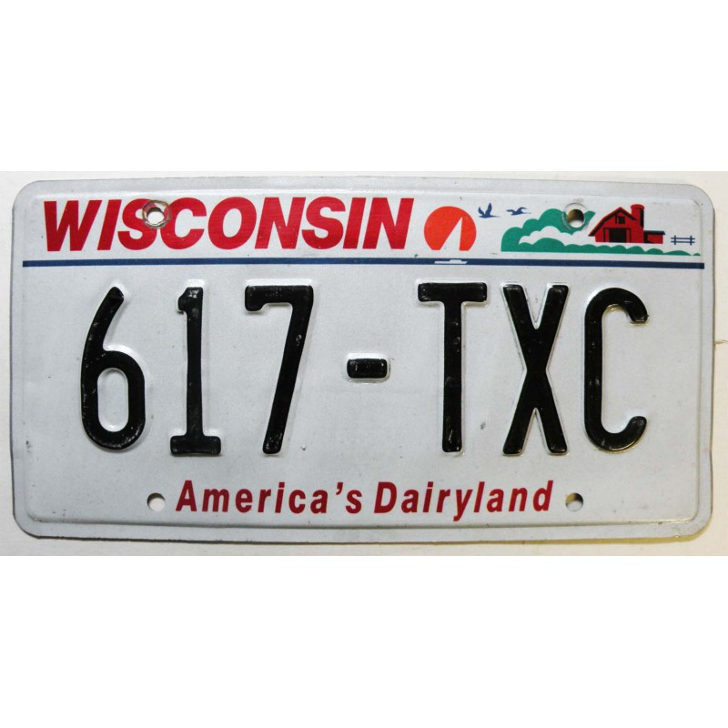 Plaque d'Immatriculation USA - Wisconsin ( 535 )