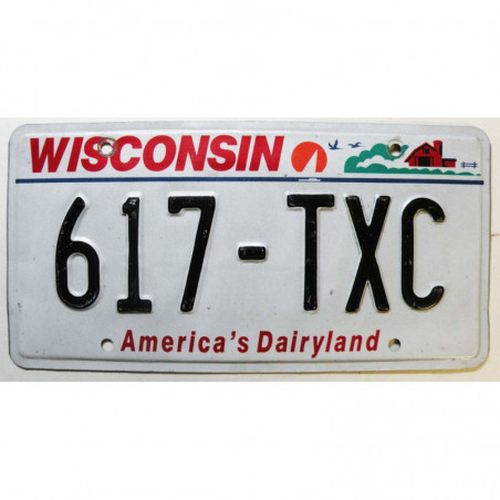 Plaque d'Immatriculation USA - Wisconsin ( 535 )
