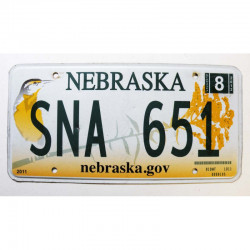 Plaque d Immatriculation USA - Nebraska 2012 ( 1322 )