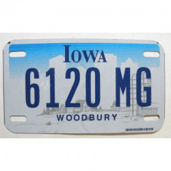 Plaque d Immatriculation de moto USA Iowa ( M 009 )
