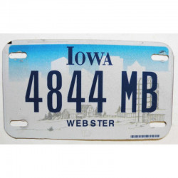 Plaque d Immatriculation de moto USA Iowa ( M 008 )