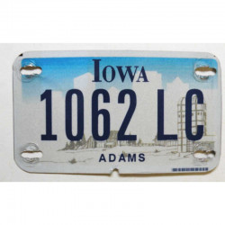 Plaque d Immatriculation de moto USA Iowa ( M 007 )
