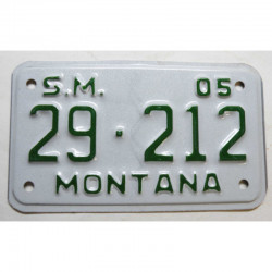Plaque d Immatriculation de moto USA Montana 2005 ( M 018 )